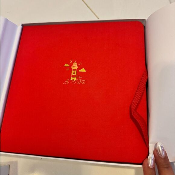 Archer and olive red notebook with Gold Lighthouse Design #21 - Picture 3 of 6